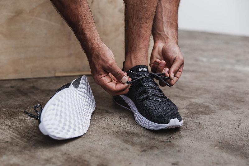 Nobull Graphite Knit Runner Men's Running Shoes Deep / Grey | USA G1101S